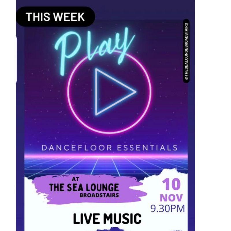 Image representing Play live at The Sea Lounge from The Sea Lounge, Broadstairs